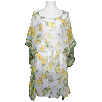 Robe de plage (Blanc, Jaune, Vert) de Antica Sartoria Polyester
