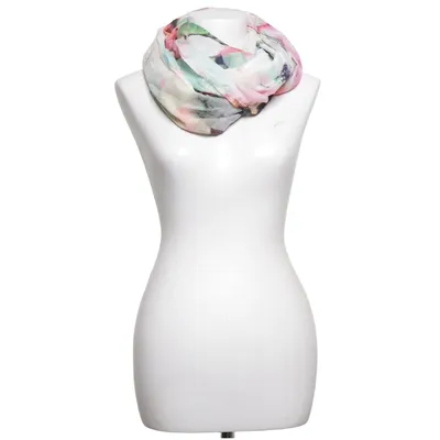 Infinity scarf (Pink, Multicolored)