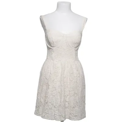 Jurk (Beige) van Abercrombie & Fitch Katoen, Lyocell, Polyamide, Polyester, Viscose