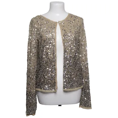 Cardigan (Beige, Silver) from Stella Forest Cotton, Polyamide