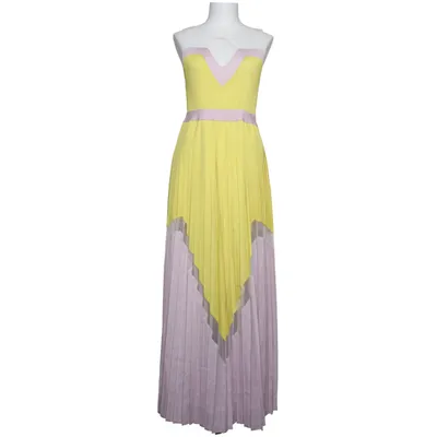 Robe longue (Jaune, Violet, Blanc) de Delicatelove Polyester