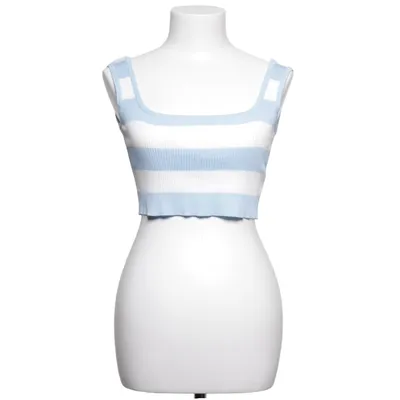 Crop top (Bleu, Blanc) de GiorGia
