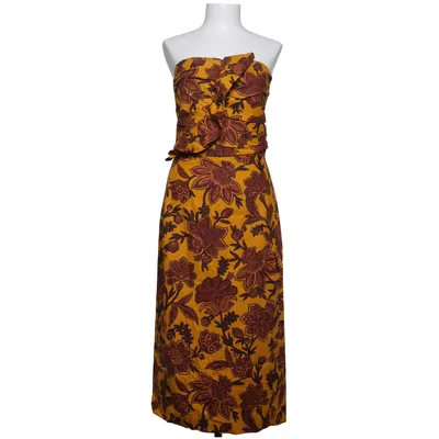 Dress (Yellow, Brown, Multicolored, Red) from Sézane Organic cotton, Recycled polyester, Viscose