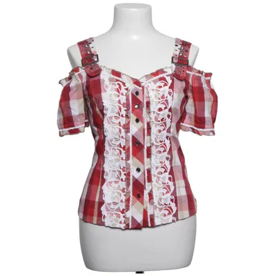 Dirndlbluse (Rød, Hvid) fra Spieth & Wensky Bomuld, Elastan, Polyester