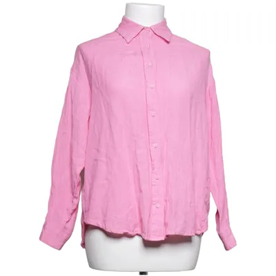 Shirt (Roze) van Stradivarius Katoen, Linnen, Viscose
