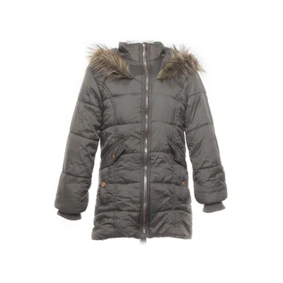 Vinterkappa (Grå) från Tahari Akryl, Pälsimitation, Nylon, Polyester