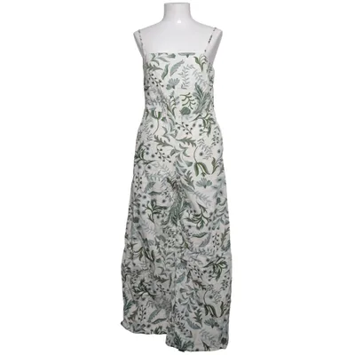 Robe longue (Blanc, Vert, Bleu) de Mango Coton, Lin