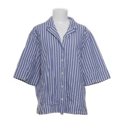 Short sleeve shirt (Blue, White) from Monki Cotton