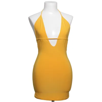 Robe dos-nu (Jaune) de Missy Empire Élasthane, Polyester