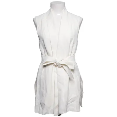 Gilet (Wit) van Club Monaco Katoen, Cupro, Linnen, Polyamide, Viscose