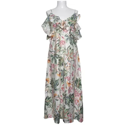 Dress (White, Multicolored) from H&M Polyester, Viscose