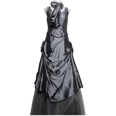 Abendkleid (Grau) von Magic M Polyester, Viskose