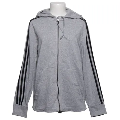Hættetrøje (Grå, Sort) fra Adidas Bomuld, Genanvendt polyester