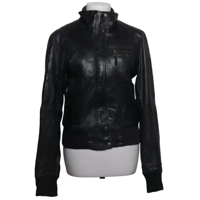Veste en cuir (Noir) de Hollies Stockholm Coton, Cuir, Polyester