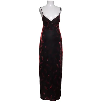Maxi dress (Black, Red) from On N'est Pas des Anges Metallic fiber, Polyamide