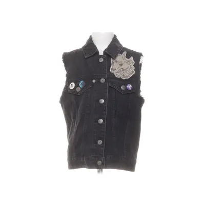 Spijker gilet (Zwart) van Drop Dead Katoen
