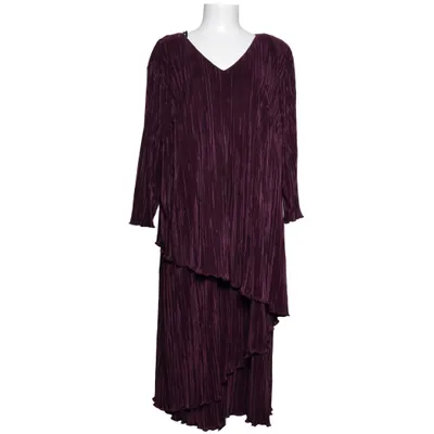 Robe longue (Violet) de Connected Polyester