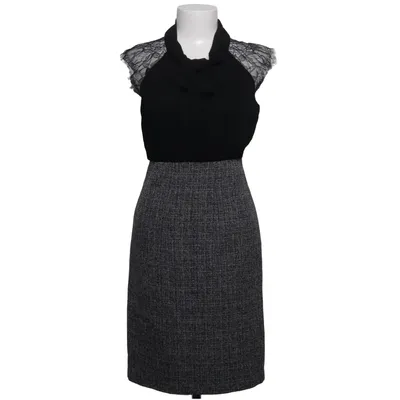 Kleid (Schwarz, Grau) von Max and Cleo Acetat, Nylon, Polyester, Viskose