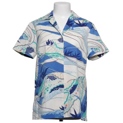 Short sleeve shirt (Blue, White, Multicolored) from Tori Richard Polyester