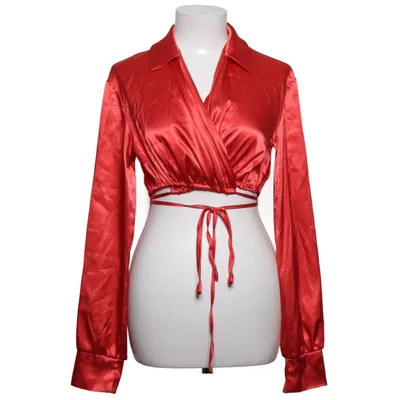 Blouse portefeuille (Satin Wrap Blouse) de NLY One Élasthane, Polyester