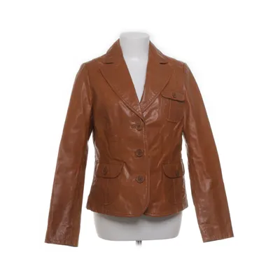 Läderkavaj (Brun) från Blend She Skinn, Polyester