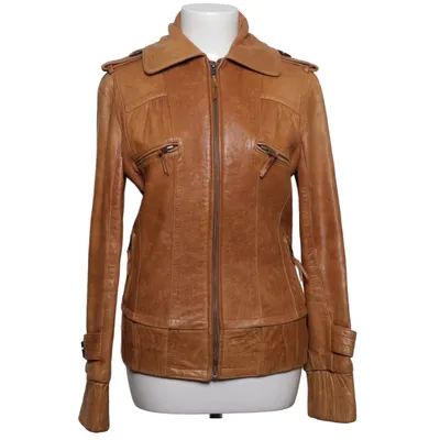 Lederjacke (Braun) von Modström Acetat, Leder