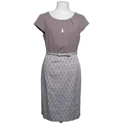 Jurk (Beige, Grijs) van Comma Katoen, Elastaan, Polyester