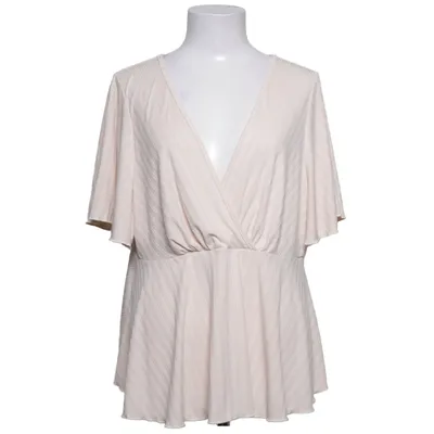 Peplumtopp (Beige) från Shein Curve Elastan, Polyester