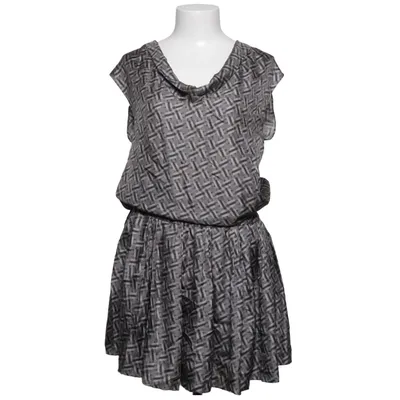 Jurk (Grijs, Beige) van Mauro Grifoni Polyester, Zijde