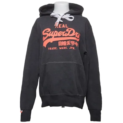 Capuchon sweater (Grijs) van Superdry Vintage Katoen, Polyester