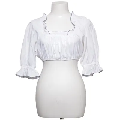 Dirndlbluse (Hvid) fra Distler