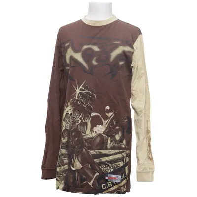 Långärmad t-shirt (Brun, Beige, Flerfärgad) från Givemeface Bomull