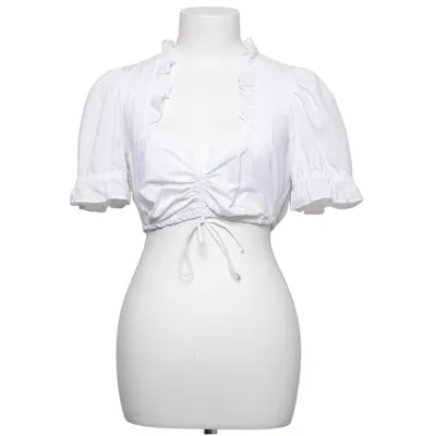 Dirndlblus (Vit) från Nockstein Trachten Bomull, Polyester