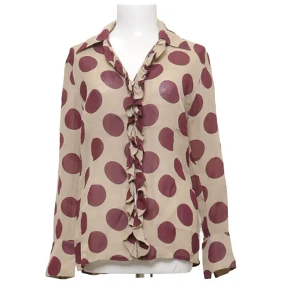 Blouse (Beige, Violet) de Lene Sand Viscose