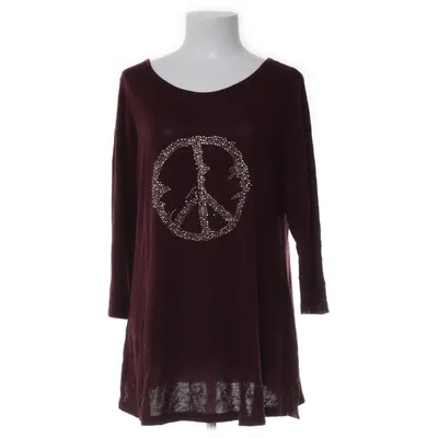 Top (Lila) van Zizzi Viscose, Wol