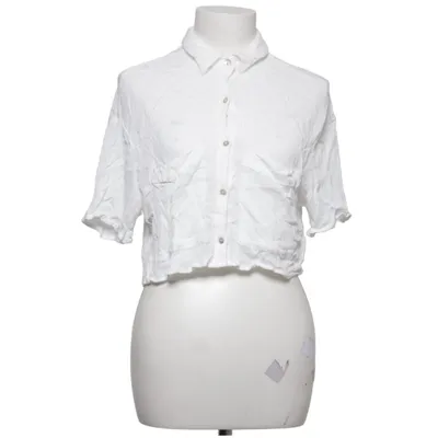 Chemise à manches courtes (Blanc) de Pull & Bear Viscose