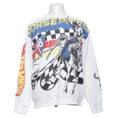 Sweatshirt (White, Multicolored) from Wrangler Cotton, Polyester