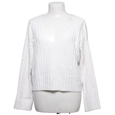 Pull-over (Blanc) de Donna Romina x NA-KD Acrylique, Élasthane, Polyamide