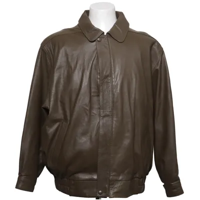 Veste en cuir (Marron)