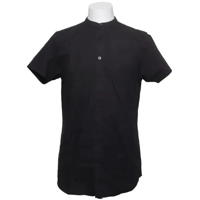 Kortärmad skjorta (Svart) från SikSilk Bomull, Elastan