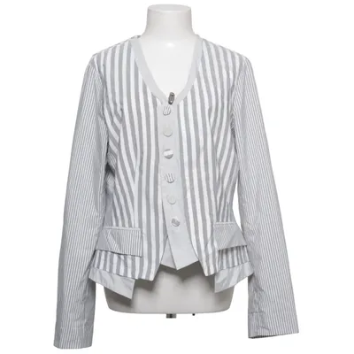 Blazer (Gray, White) from Bandolera Acetate, Polyester