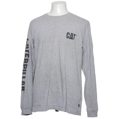 Langærmet t-shirt (Grå) fra Caterpillar Bomuld, Polyester