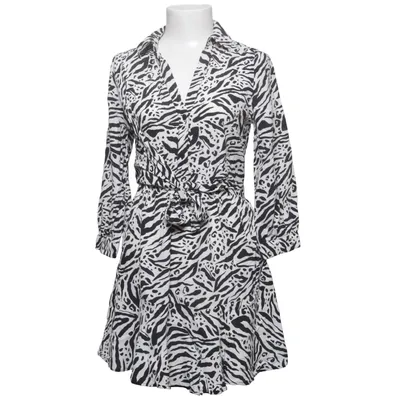 Shirt dress (Black, White) from Zara Viscose