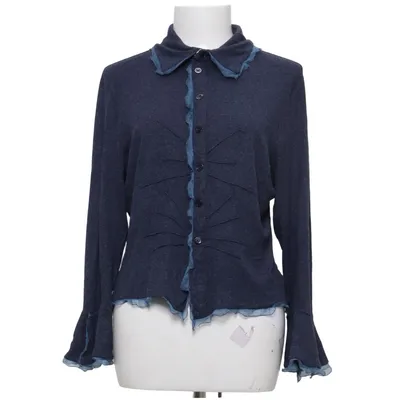 Blouse (Blue) from Mariella Burani Elastane, Silk, Viscose