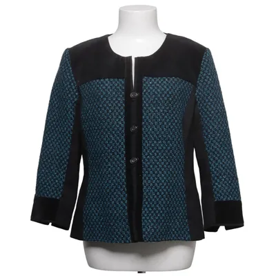 Jacket (Black, Blue) from Kriss Cotton, Elastane, Polyester, Wool