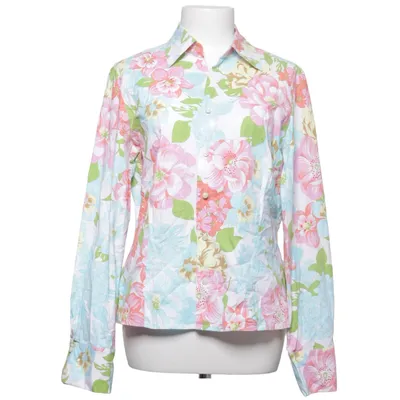 Blouse (White, Multicolored) from Hirsch Cotton, Elastane