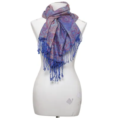 Écharpe (Bleu, Multicolore) Viscose