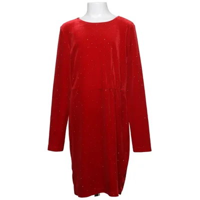 Dress (Red) from Lindex Kids Elastane, Polyester
