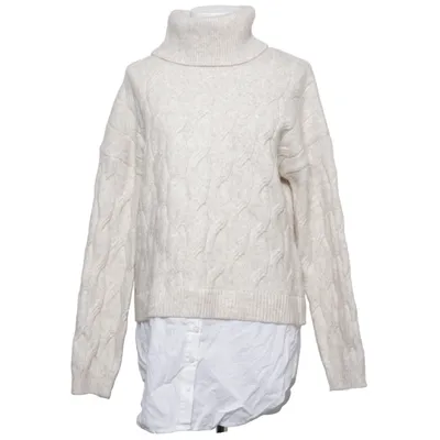 Turtleneck (Beige, Hvid) fra Gina Benotti