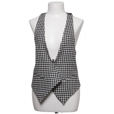 Suit vest (Black, White) from Sinéquanone Acetate, Polyester, Wool